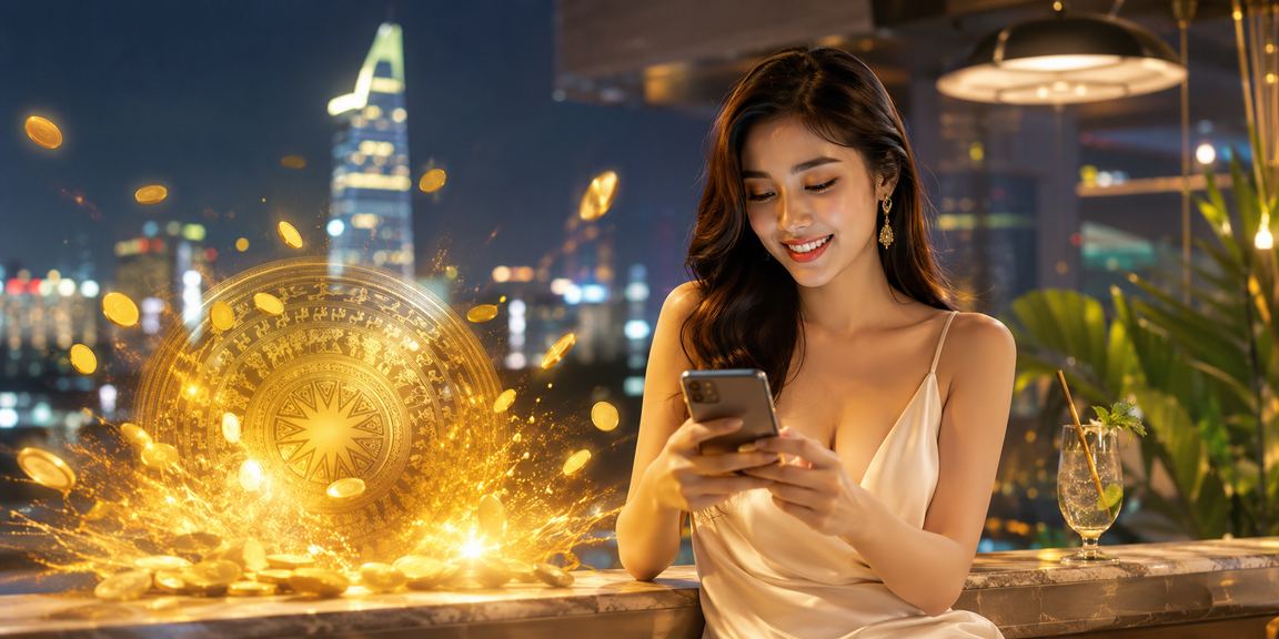 Người chơi sử dụng điện thoại truy cập casino trực tuyến tại TP. Hồ Chí Minh về đêm