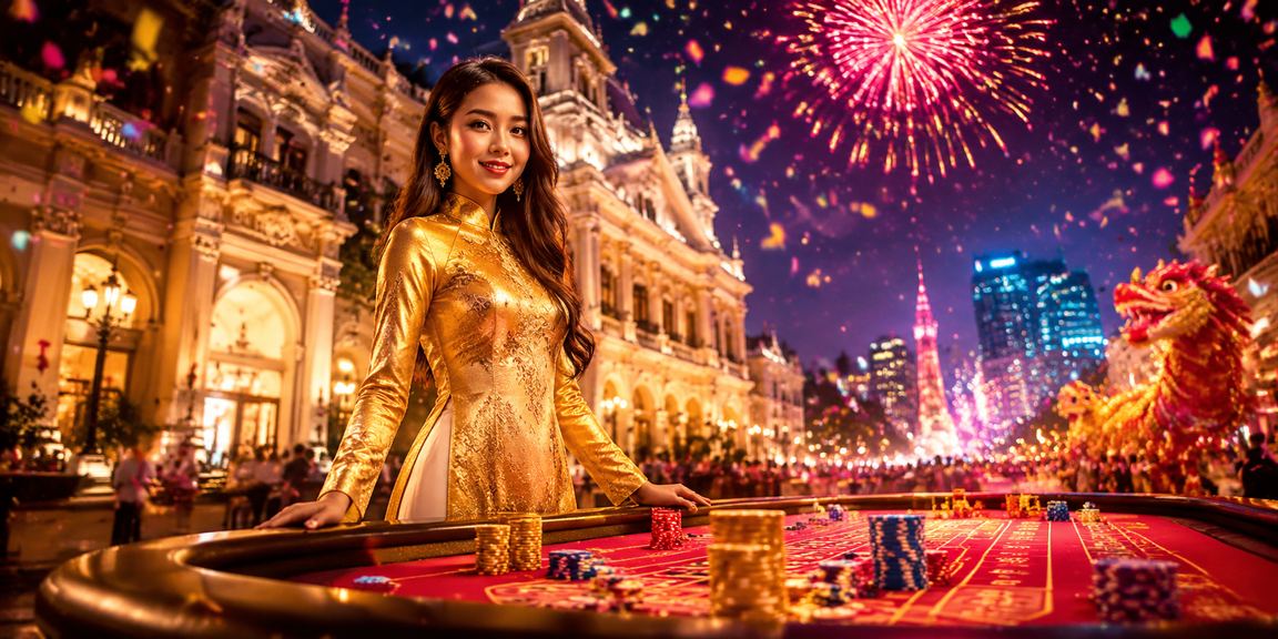Người phụ nữ mặc áo dài xem kết quả xổ số trực tuyến tại TP. Hồ Chí Minh